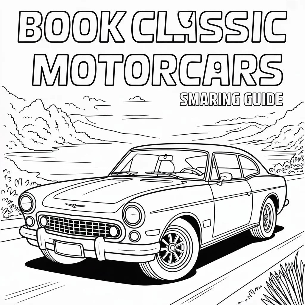 Livre de Coloriage Voitures Classiques – PDF à Imprimer